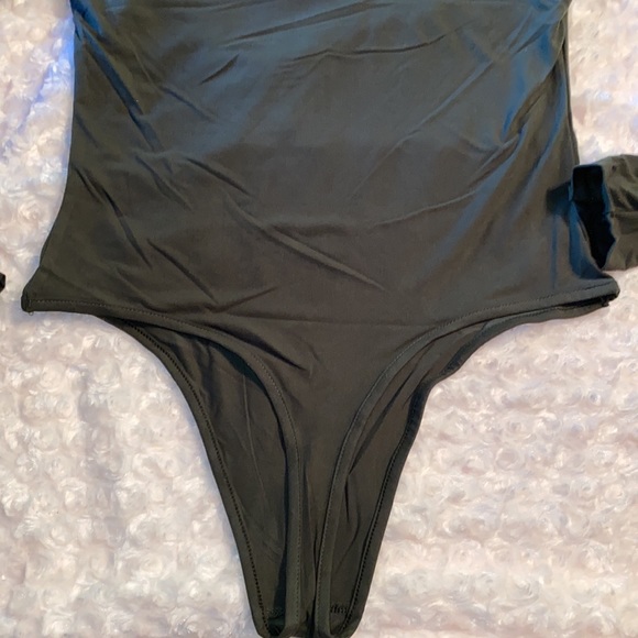 Olive green, super soft body suit NWT - Picture 4 of 8